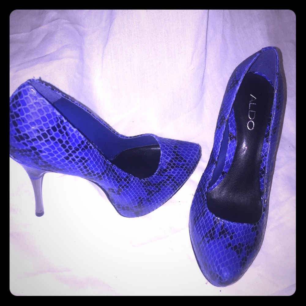 Brand New ALDO snake print pumps